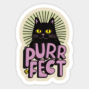 Purrfect cat Sticker